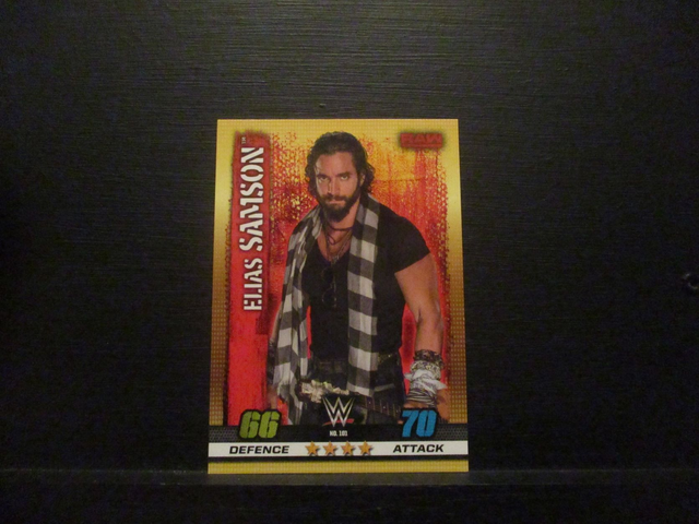 Elias Samson - Raw Slam Attax 10th Edition Original Trading Card #101