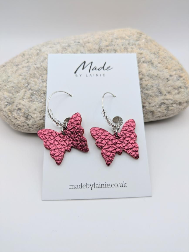 Butterfly Hoop Earrings (1)