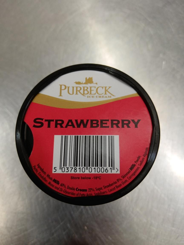 Purbeck ice cream tub Strawberry 