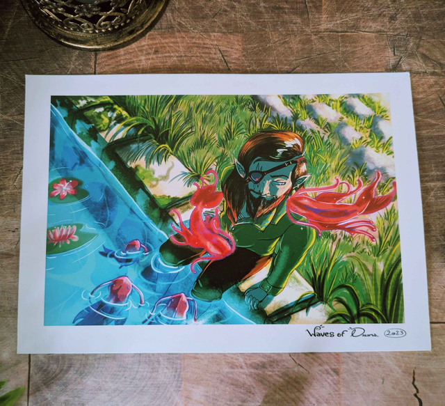 Illustration "Evizem et Rinja" - 14,8 x 21 cm (A5)