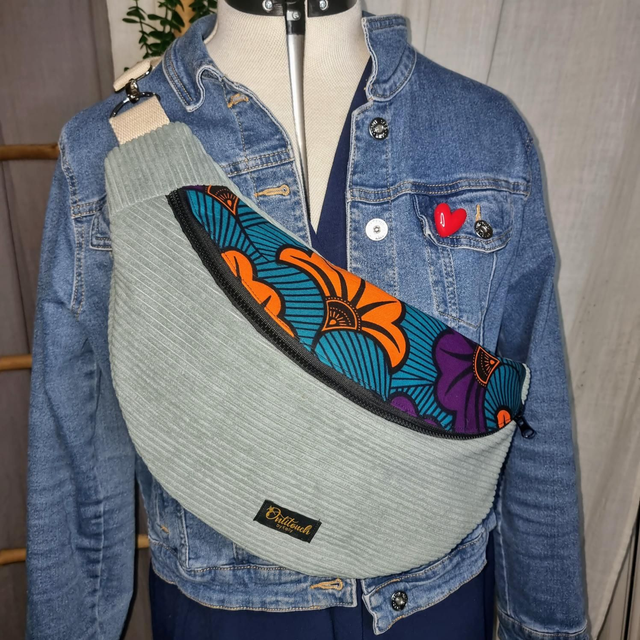 Sac banane bleu d&#039;eau 