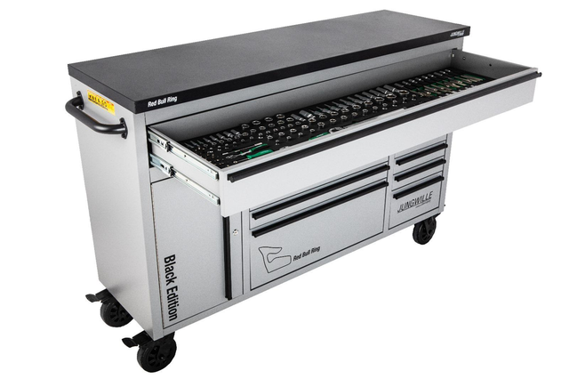 Jungwille Werkzeugwagen Red Bull Ring - schwarze Edition - inklusive Werkzeug