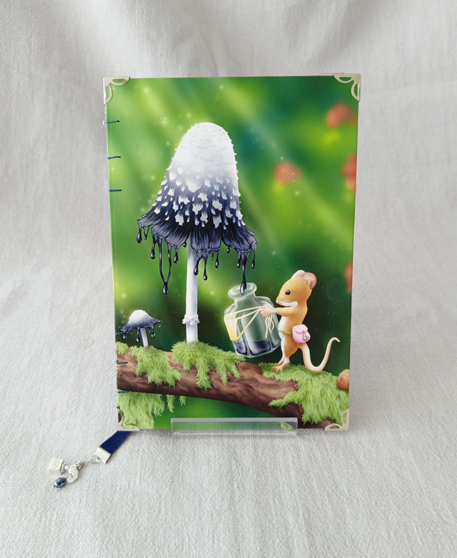 Carnet souris et champignon