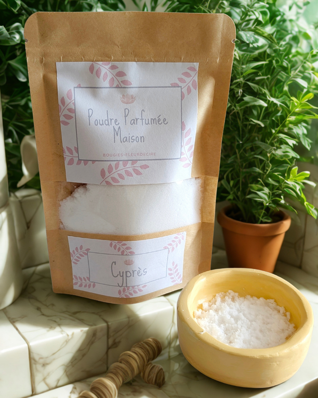 Poudre désodorisante, parfum &quot;Cyprès&quot;