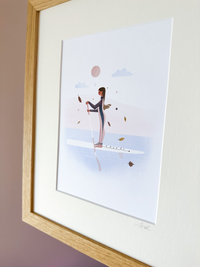 Affiche Faire du paddle