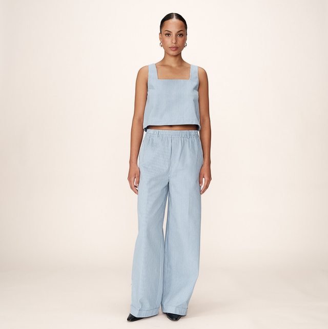 Trousers Stripe Blue