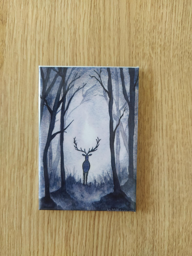 Magnet "Forêt renne" 7,8 x 5,3cm