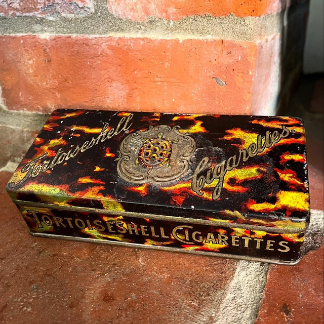 1930’s W.A.Churchman Tortoiseshell Cigarettes Tin