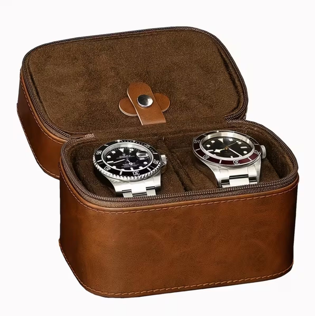 Custodia porta orologi da viaggio da 2 posti