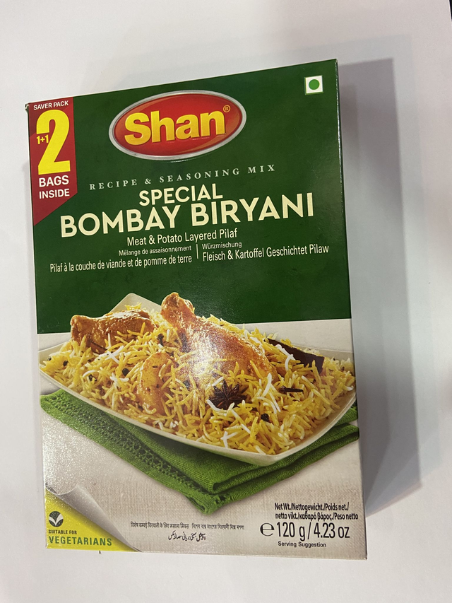 SPECIAL BOMBAY BIRYANI 120G - SHAN