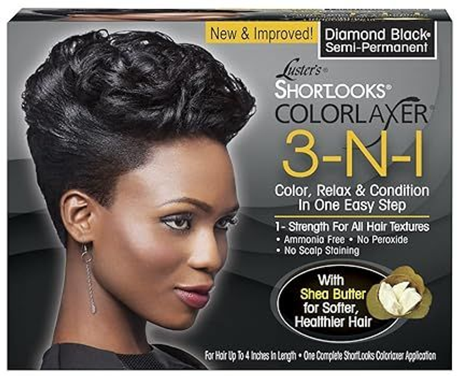 Lusters Shortlooks Colorlaxer 3-N-1 Semi-Perm Diamond Black