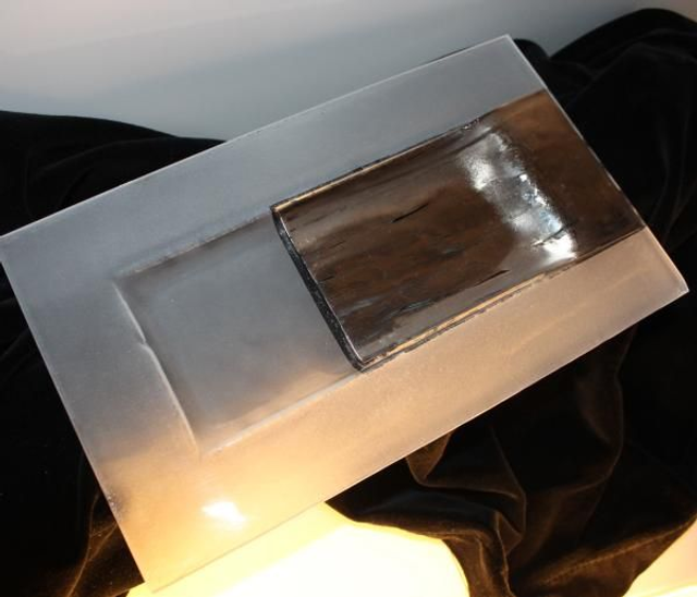 o4 Glas Tablar 16 x 29 cm. versilbert . tk 2 o52020 04