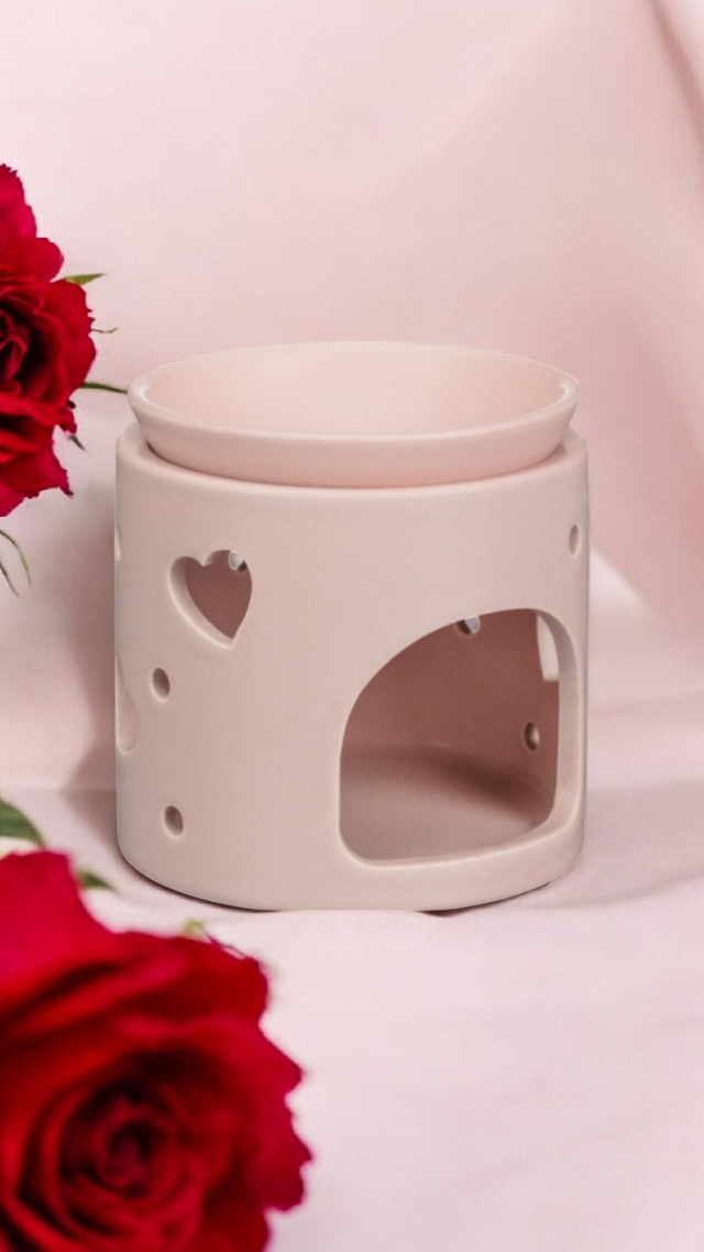 Brûleur, cœur, couleur rose