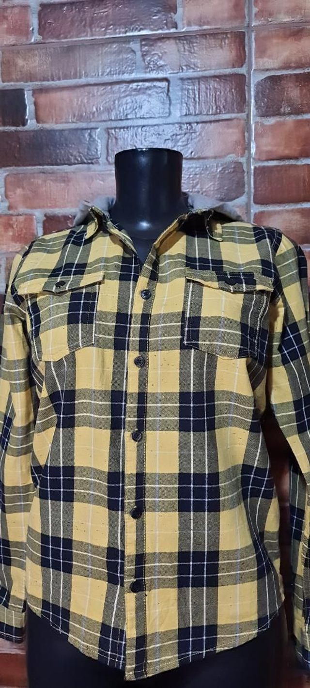 CAMISA QUADRICULADO COM CAPUZ T/13-14