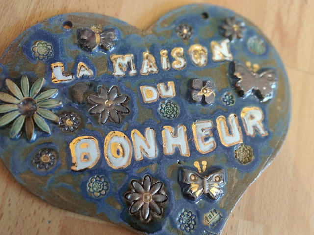 La maison du Bonheur : Bleu et OR - Vendu