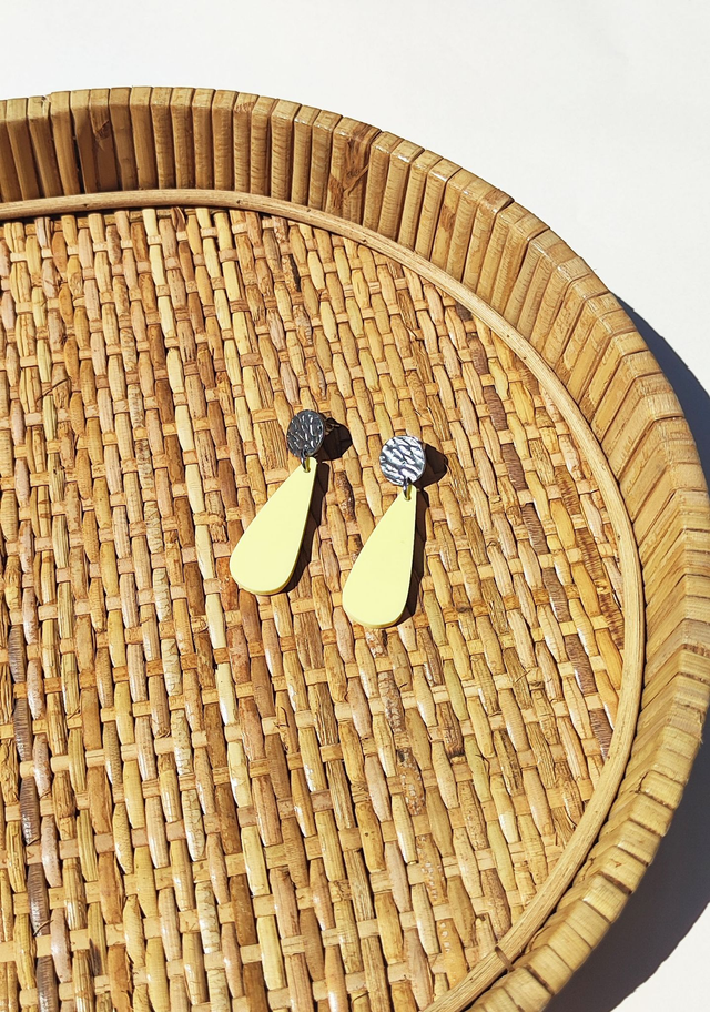 Boucles d'oreilles Emilie - Jaune