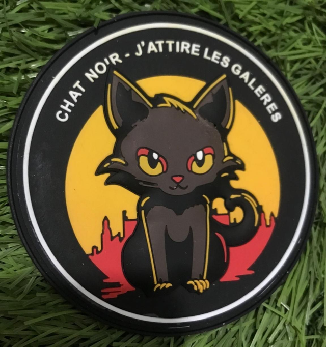 Patch chat noir modèle V2