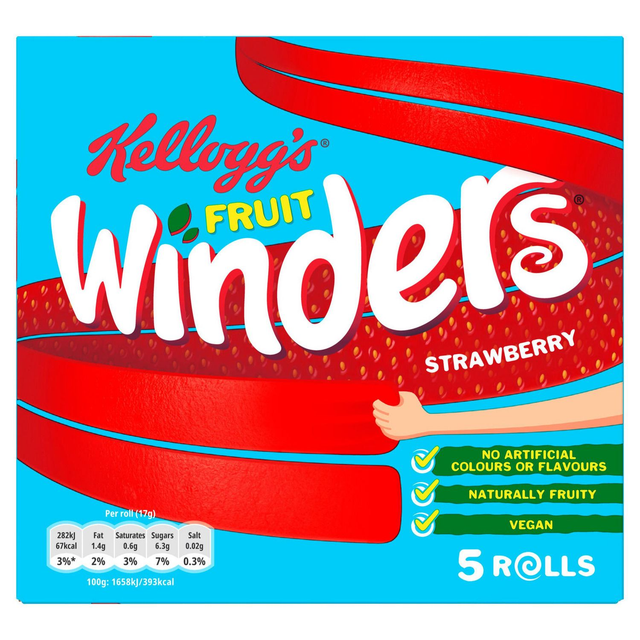 Kellogg's Fruit Winders Strawberry 5x17g