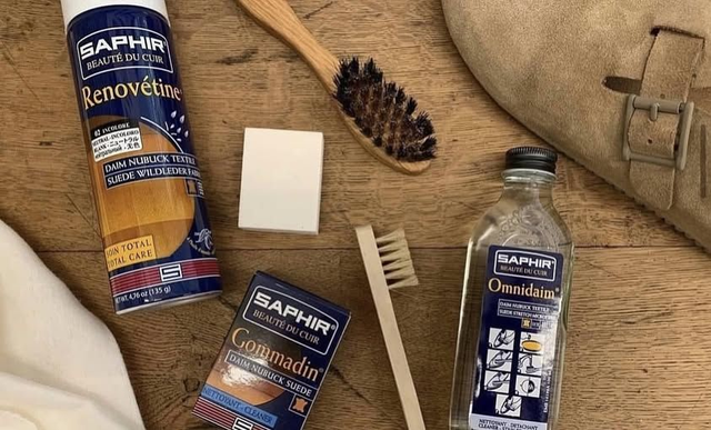 SAPHIR BEAUTE DU CUIR - SUEDE NUBUCK MICROFIBRE BRUSH - 16cm