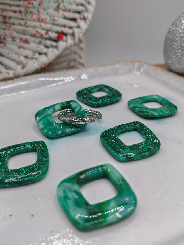 Choupettes Maria réversibles marbrées Vert 