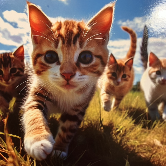 Darkroom Photography Cute Kittens