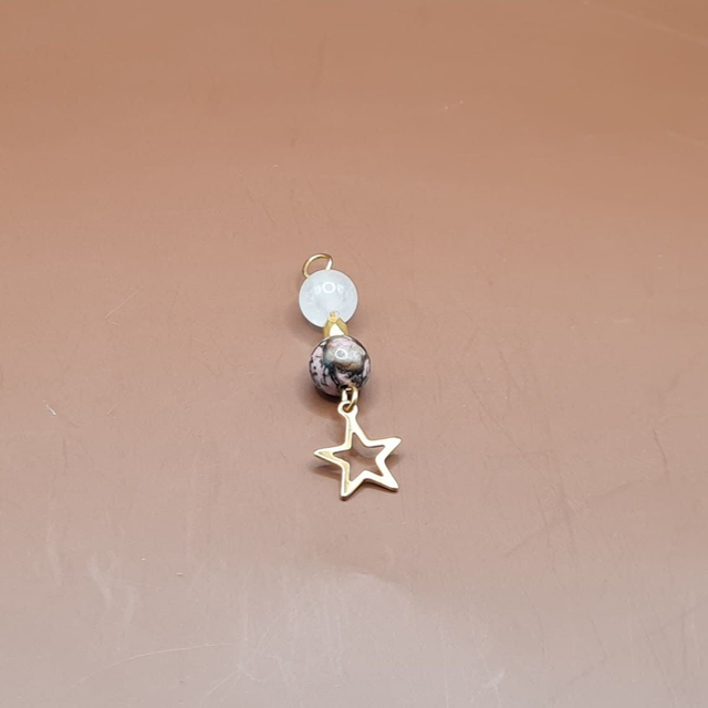 Pendentif Quartz rose - rhodonite