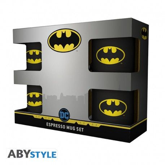 Set 4 Tazze Espresso Batman Iconic - Abystyle - DC Comics 🦇☕