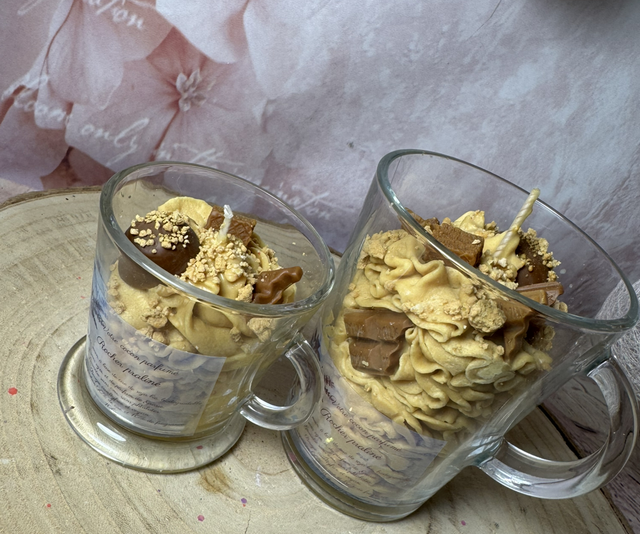 Bougie exquise rocher praliné 