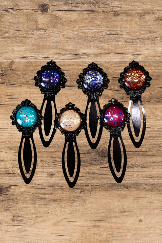 Marque page MON BEAU MIROIR noir à paillettes