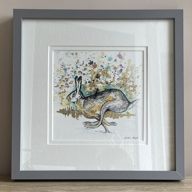 Hare (gold leaf print)