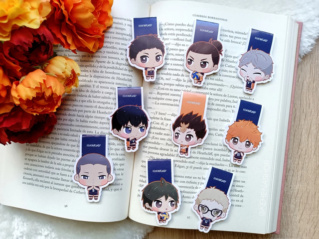 Haikyuu Karasuno Marcapáginas/Bookmarks
