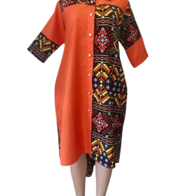 African Print  UK Size: 24-26