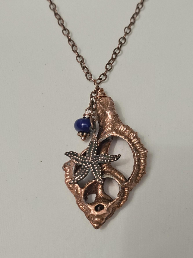 Coquillage électroformé en cuivre 1