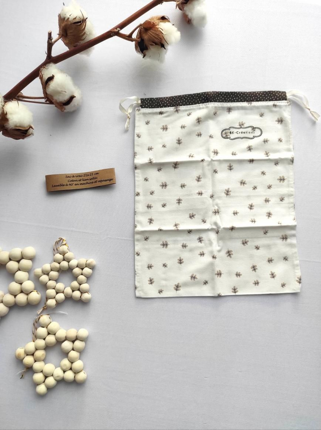 Pochon coton - les assortis "marron"