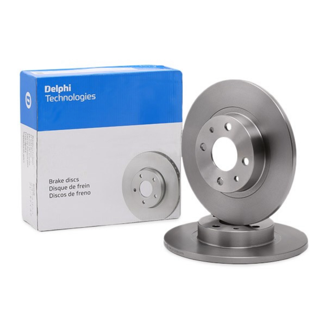 DELPHI BG2411 Disco freno FIAT Panda III Hatchback (312, 319) (Anno di produzione 02.2012 - ..., 60 - 90 CV, Benzina,(GPL), Diesel)