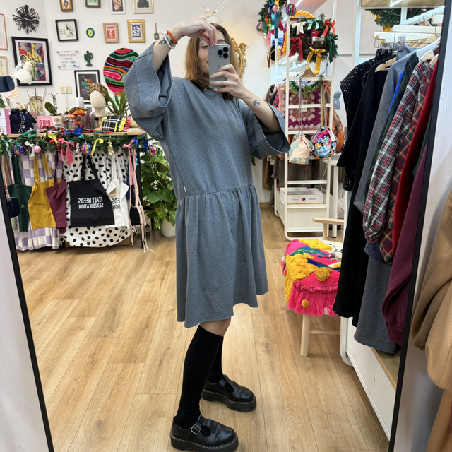 Vestito Grembiule Mélange Swarovski neri