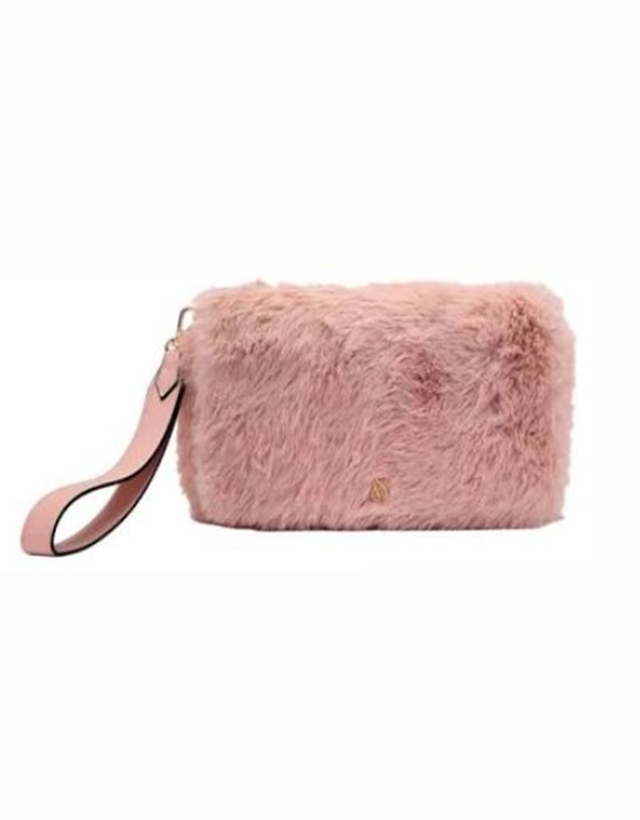 Victoria's Secret Cartera de Mano Diseño Peluche Palo Rosa