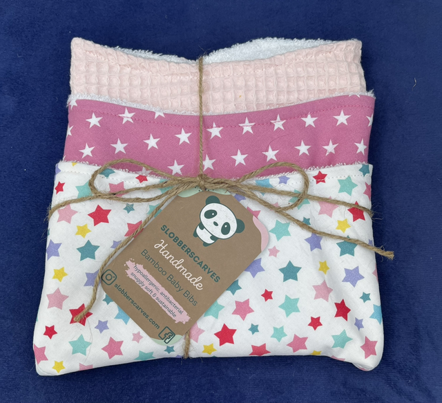 Three Pack Classic Style Bamboo Bibs 