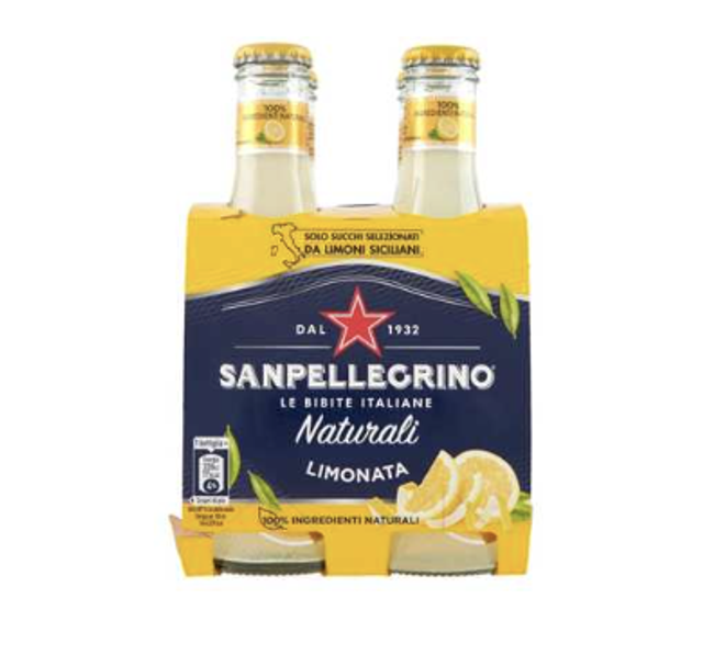 San Pellegrino - BIO -üveges Citromos szénsavas üdítő 4 x 200 ml