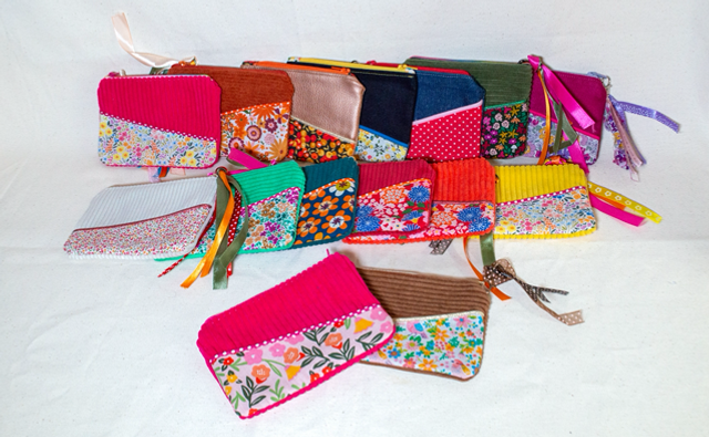 Porte monnaie en velours 