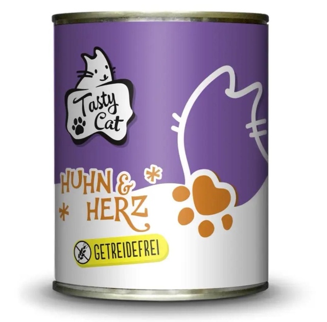 Nassfutter - Huhn und Herz, 800g- Tasty Cat