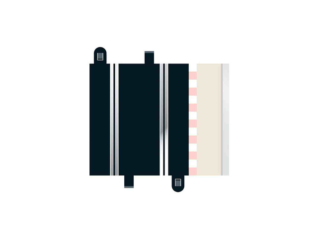 2 demi-droites standard Scalextric C8207 1/32