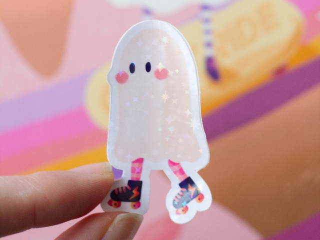 Sticker fantôme roller