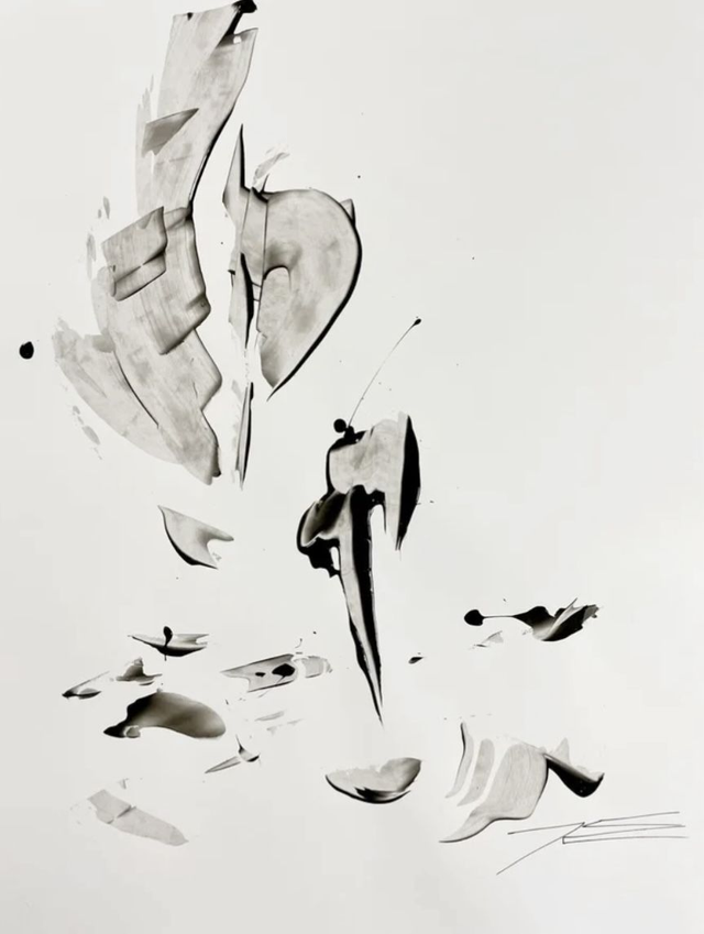 Oeuvre sur papier - Capitaine - 50x65cm