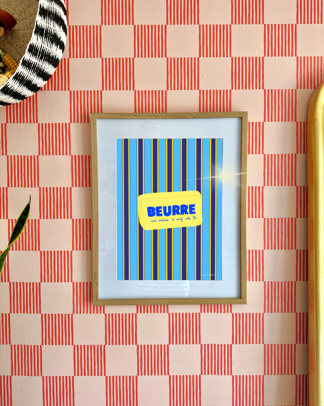 Affiche A4 Fine Art - Beurre aux cristaux de meuf salée (Pré-Commande)