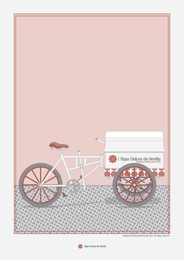 Lámina "El Carro de las Tejitas" by Lola Oslo