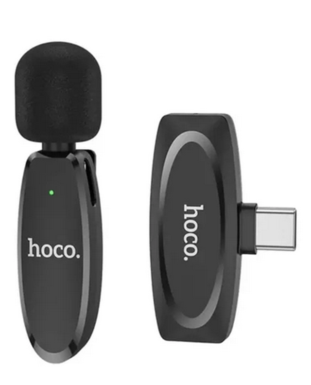Micrófono para celular Externo Tipo C Hoco L15 Negro 