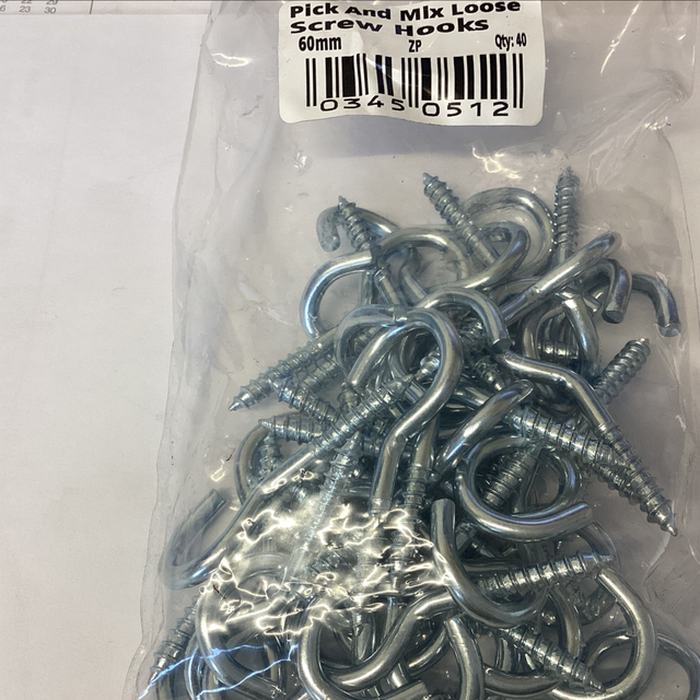 Screw hook 60m 0345051