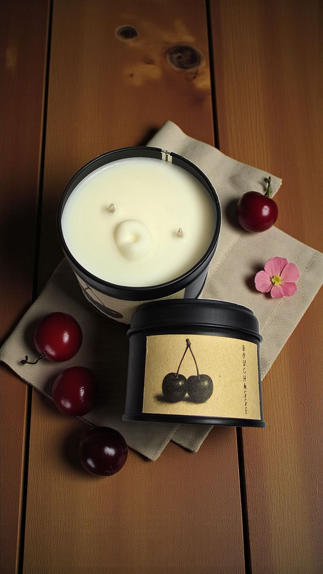 🍒 Bougie BOUCHASSE - Une odeur de cerise noire