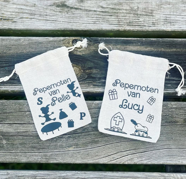 Pepernootzakje met naam